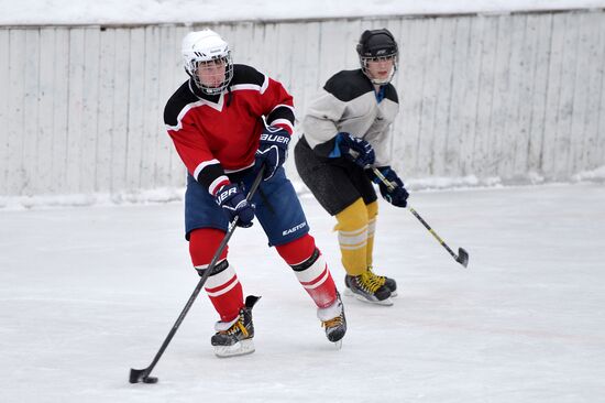 Amateur ice hockey players in the Nizhny Novgorod Region