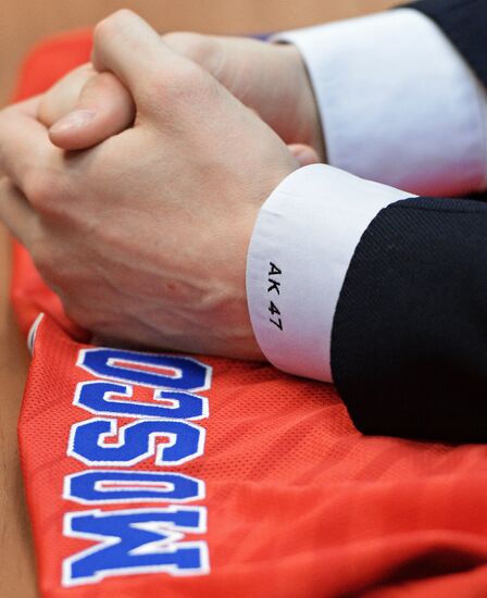 Basketball player Andrei Kirilenko signs a contract with PBC CSKA