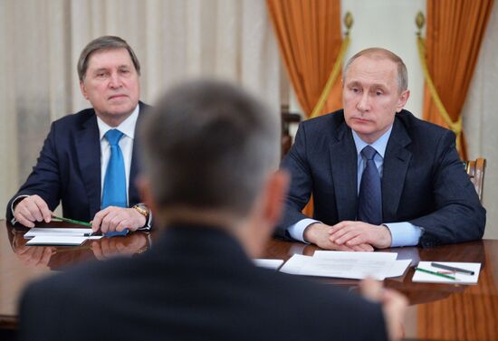 President Putin meets with ICRC President Maurer