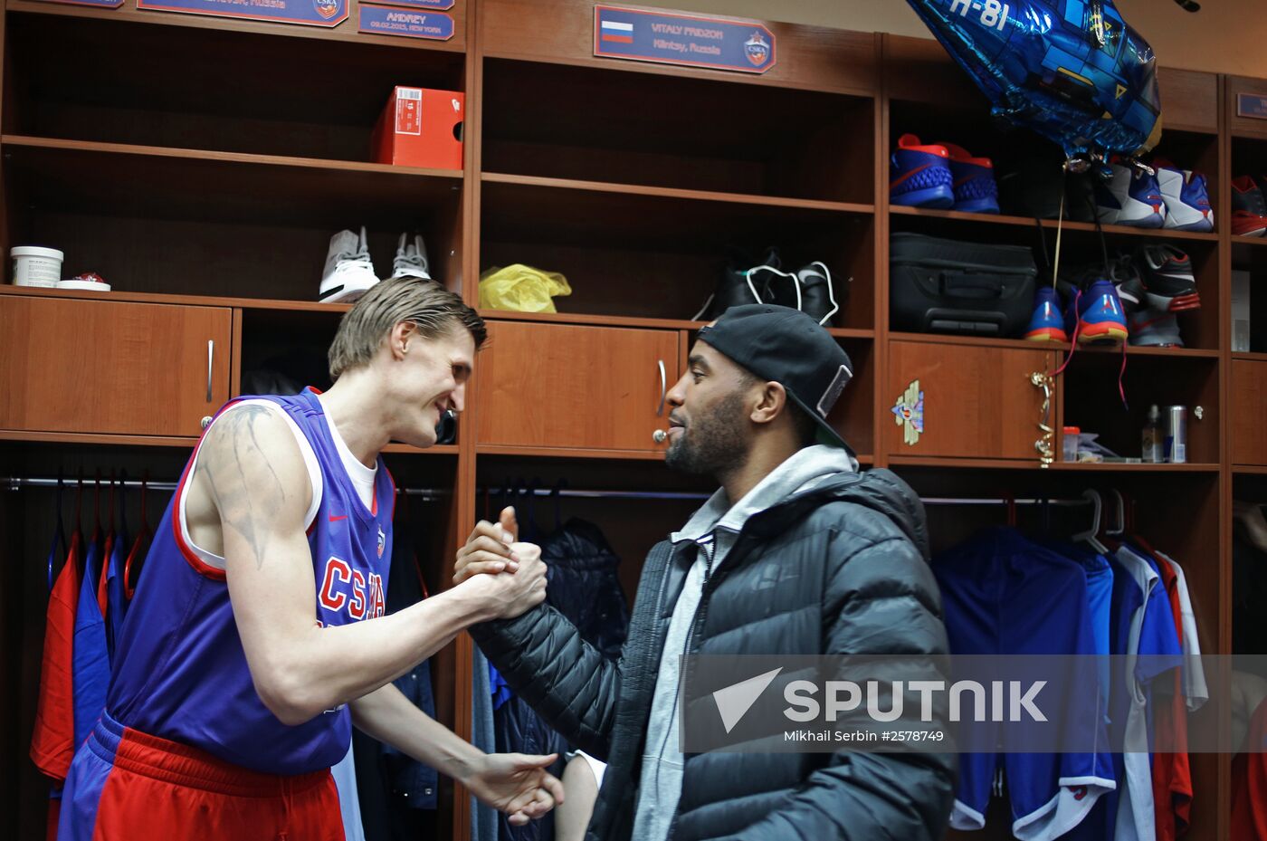 Basketball player Andrei Kirilenko signs a contract with PBC CSKA