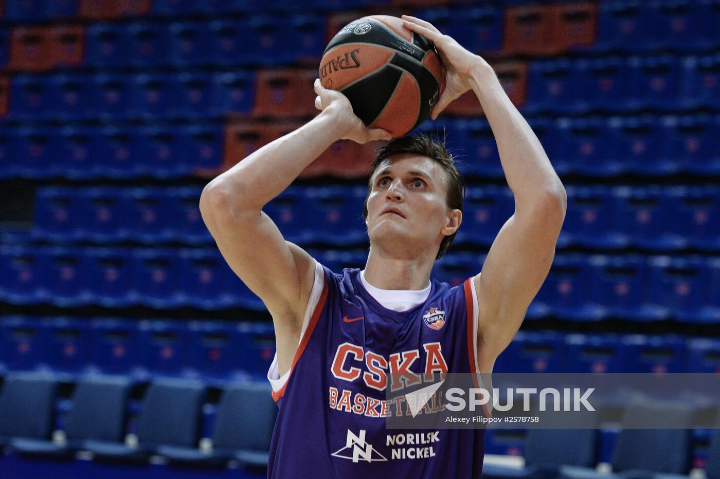 Basketball player Andrei Kirilenko signs a contract with PBC CSKA