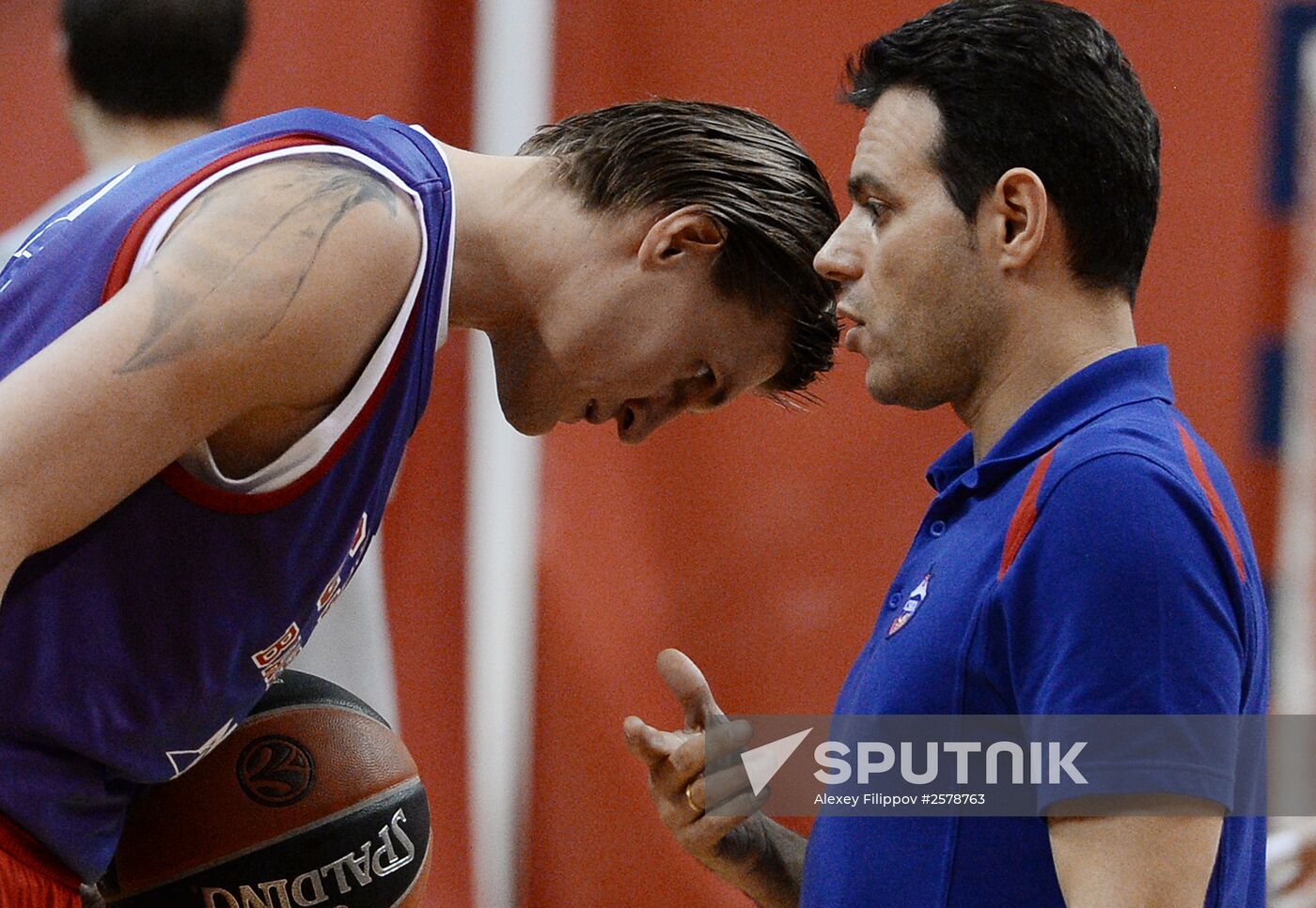 Basketball player Andrei Kirilenko signs a contract with PBC CSKA