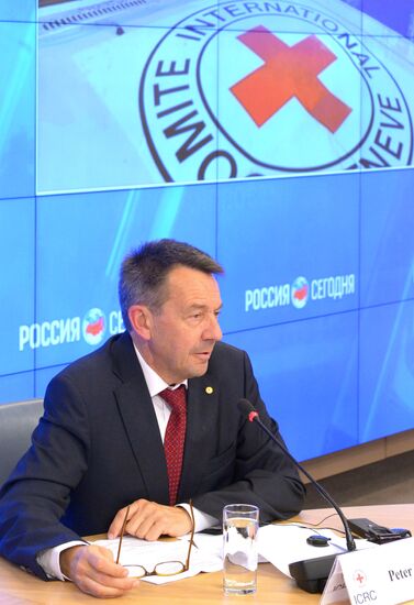 Press conference of ICRC President Peter Maurer