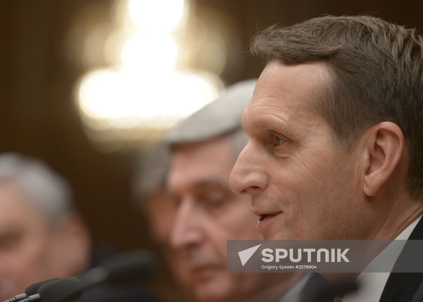 Russian State Duma Speaker Sergei Naryshkin meets with President of Cyprus Nicos Anastasiades