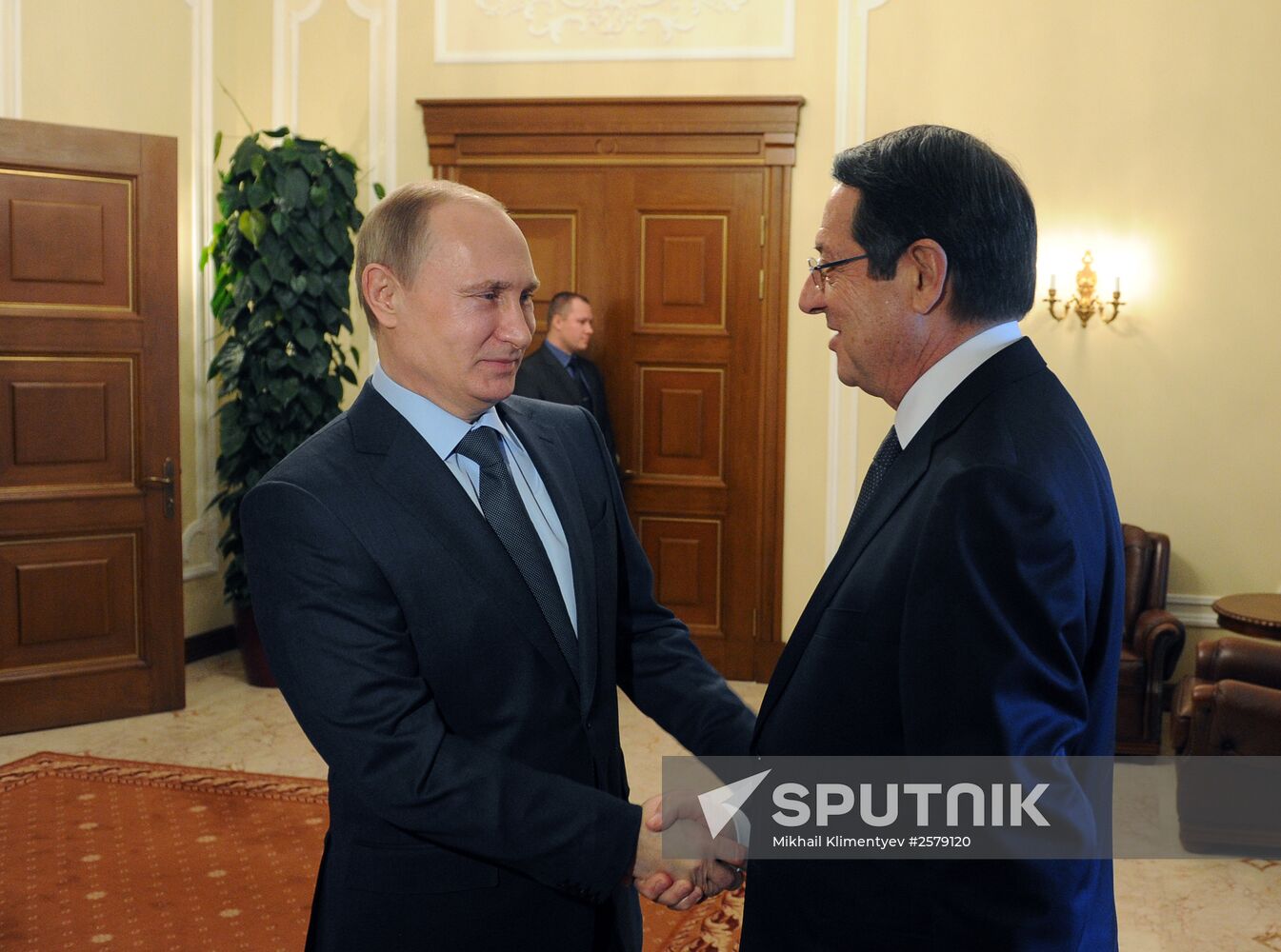 President Vladimir Putin holds Russian-Cypriot talks