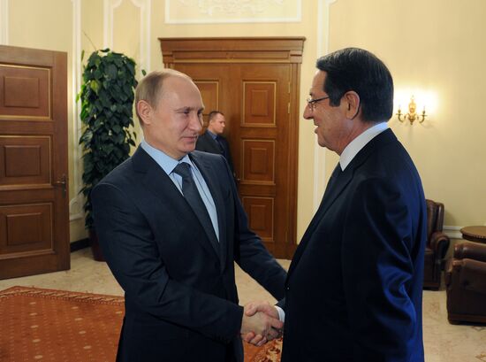 President Vladimir Putin holds Russian-Cypriot talks