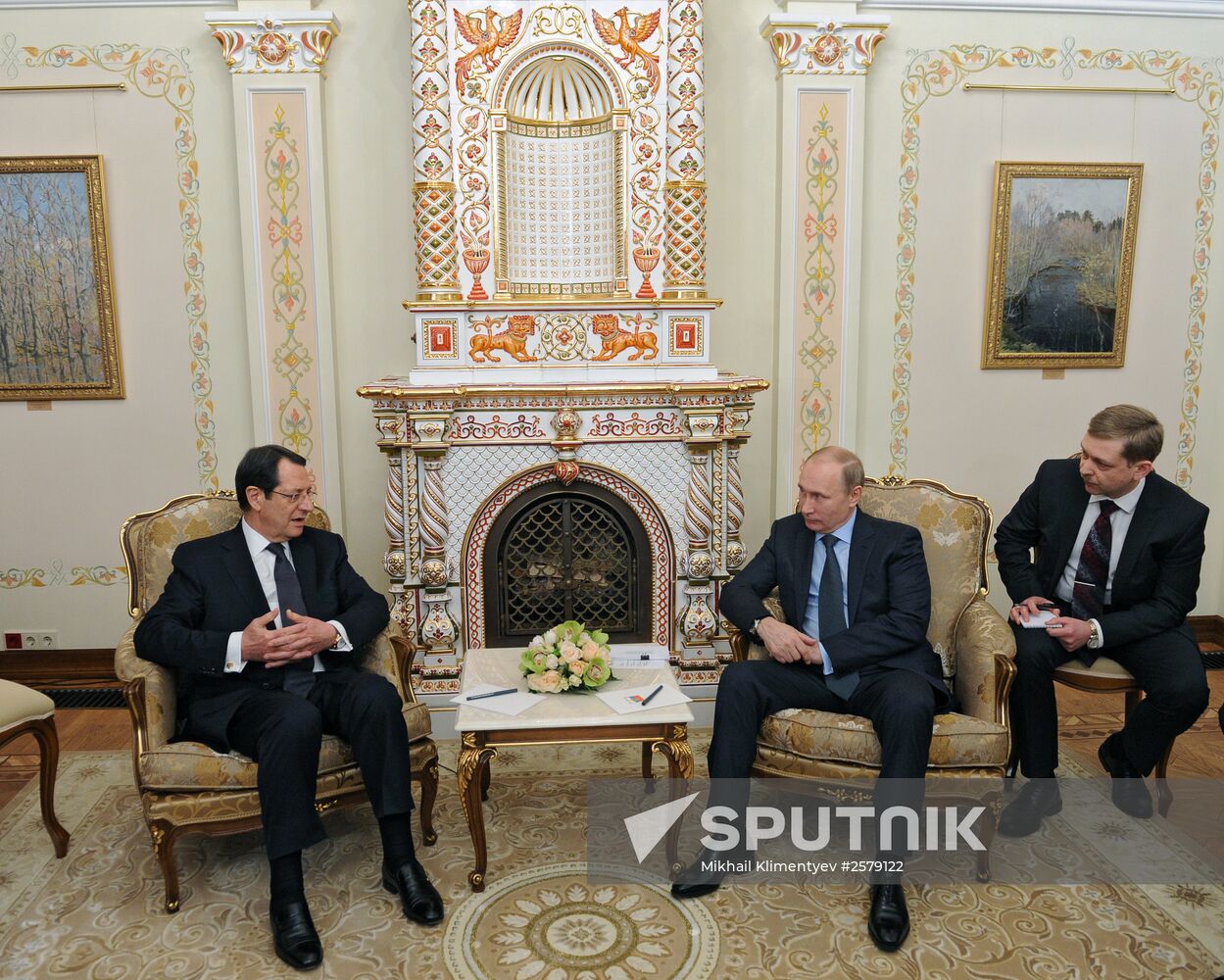 President Vladimir Putin holds Russian-Cypriot talks