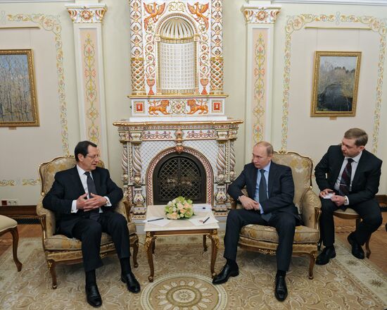 President Vladimir Putin holds Russian-Cypriot talks