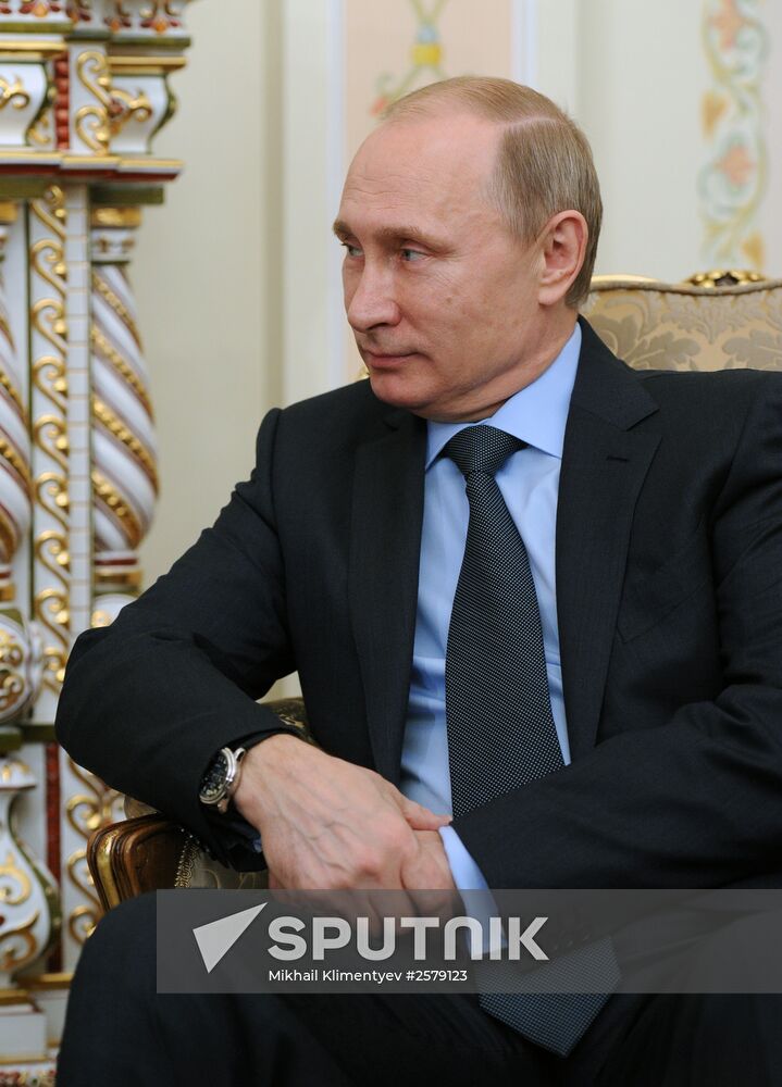 President Vladimir Putin holds Russian-Cypriot talks