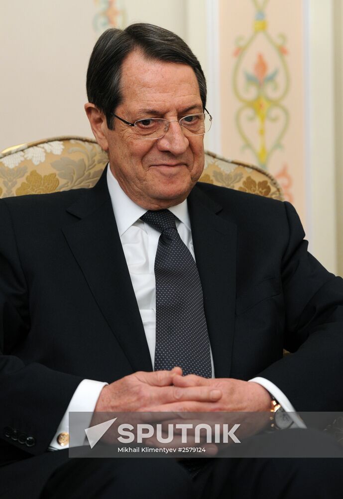 President Vladimir Putin holds Russian-Cypriot talks