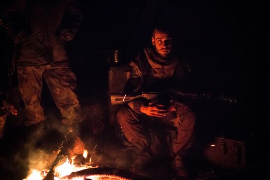 DPR self-defense forces in the Donetsk Region