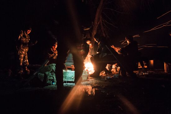DPR self-defense forces in the Donetsk Region