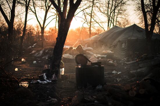 DPR self-defense forces in the Donetsk Region