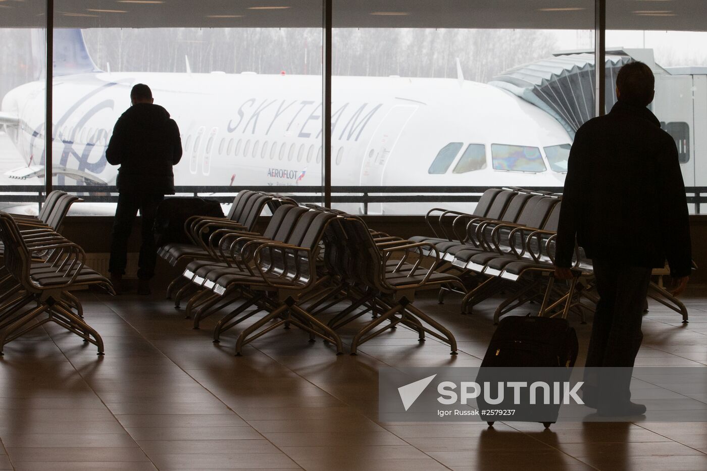 The renovated Pulkovo-1 airport terminal in St. Petersburg