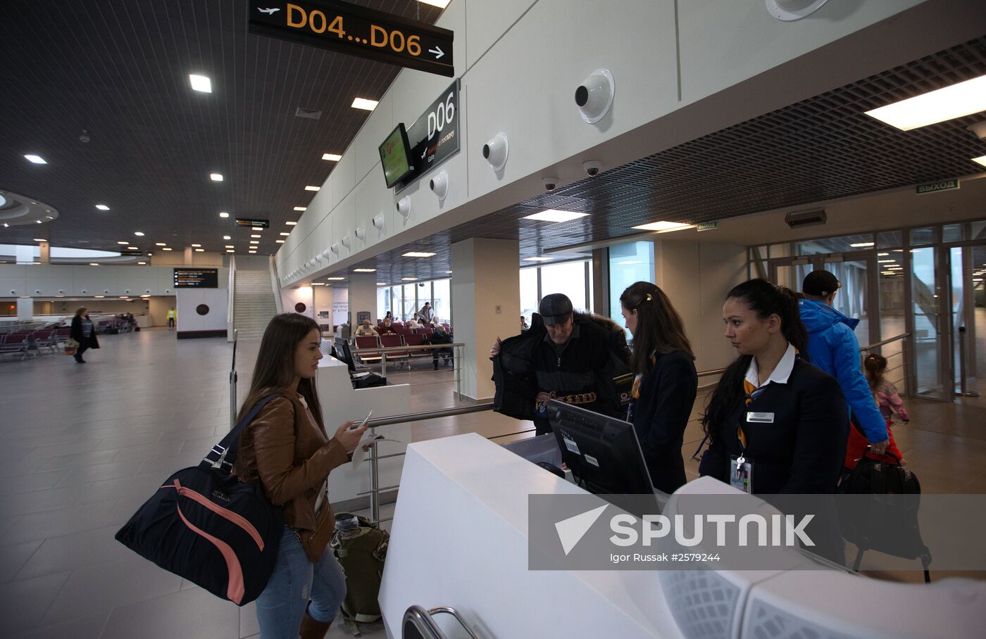 The renovated Pulkovo-1 airport terminal in St. Petersburg