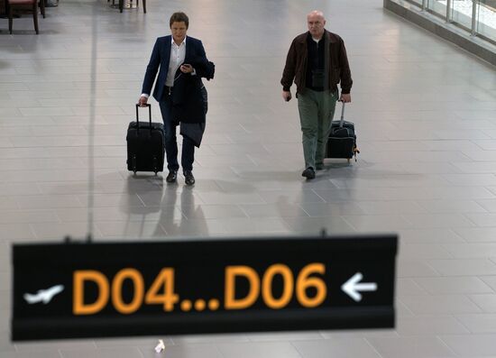 The renovated Pulkovo-1 airport terminal in St. Petersburg