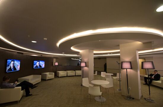 The renovated Pulkovo-1 airport terminal in St. Petersburg