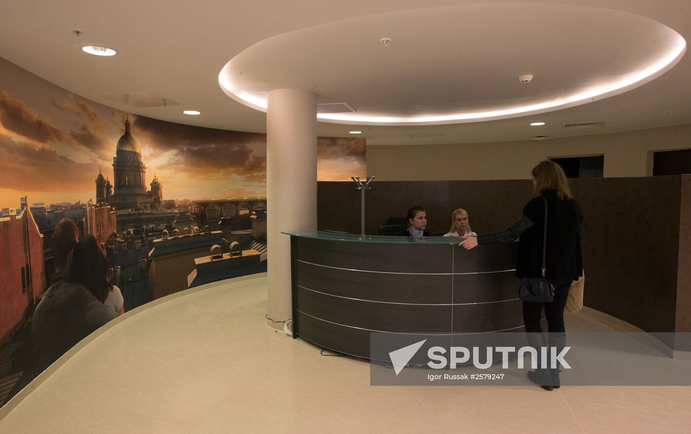 The renovated Pulkovo-1 airport terminal in St. Petersburg