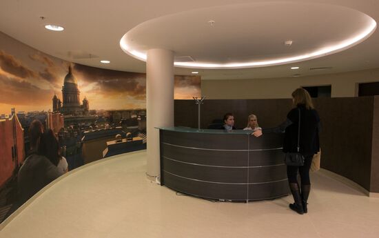 The renovated Pulkovo-1 airport terminal in St. Petersburg