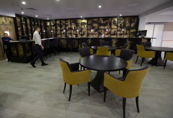 The renovated Pulkovo-1 airport terminal in St. Petersburg