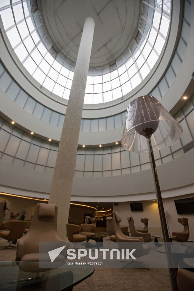 The renovated Pulkovo-1 airport terminal in St. Petersburg