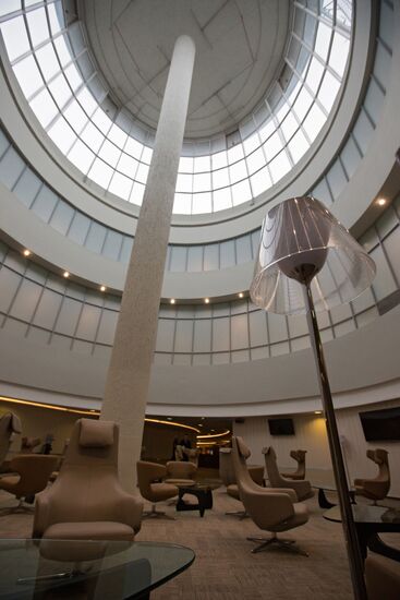 The renovated Pulkovo-1 airport terminal in St. Petersburg