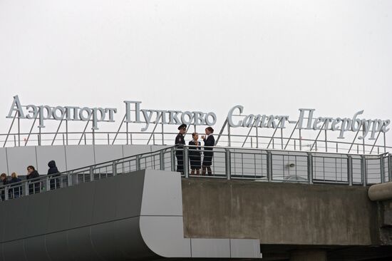 The renovated Pulkovo-1 airport terminal in St. Petersburg