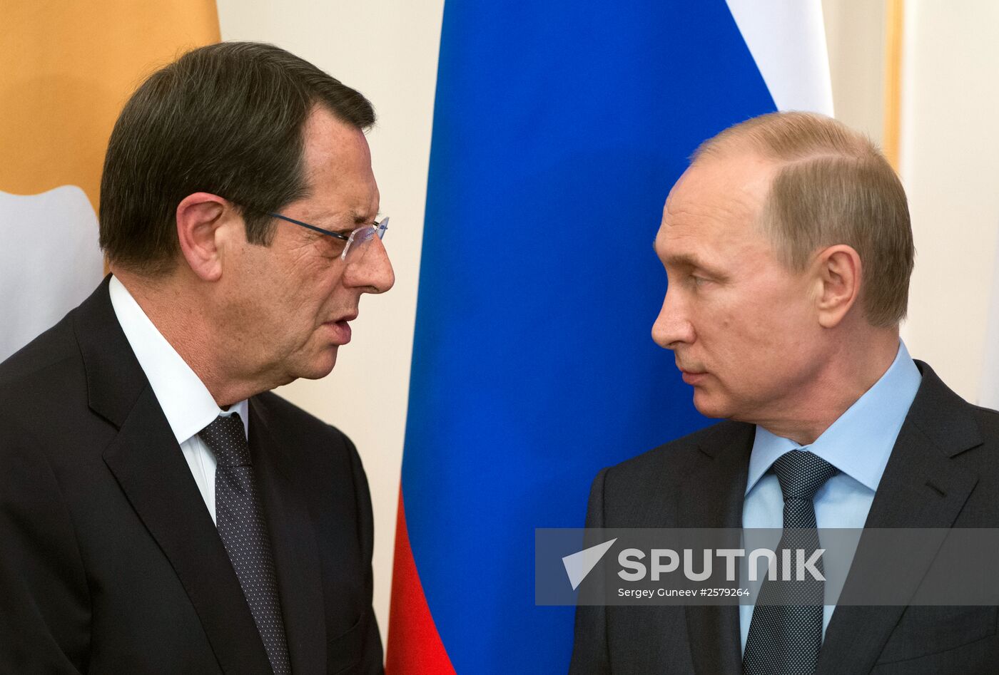 President Vladimir Putin holds Russian-Cypriot talks