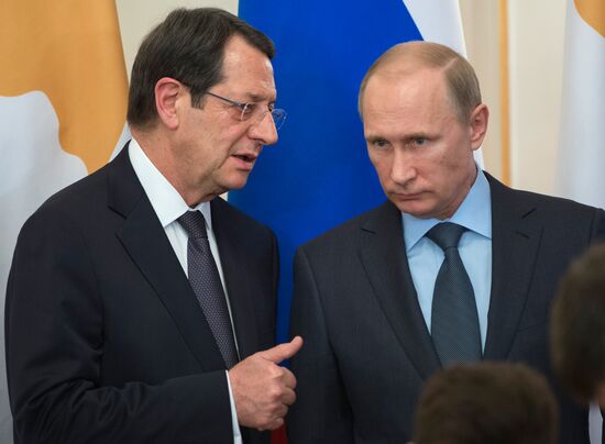 President Vladimir Putin holds Russian-Cypriot talks