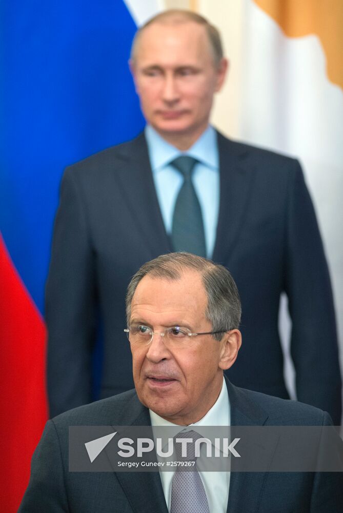 President Vladimir Putin holds Russian-Cypriot talks