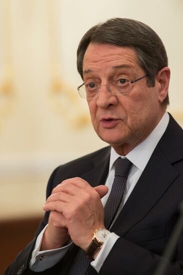 President Vladimir Putin holds Russian-Cypriot talks