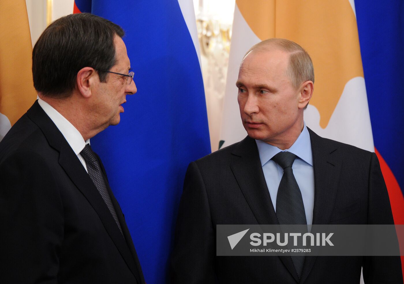 President Vladimir Putin holds Russian-Cypriot talks