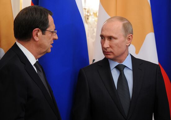 President Vladimir Putin holds Russian-Cypriot talks