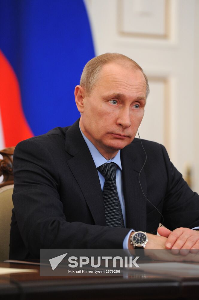 President Vladimir Putin holds Russian-Cypriot talks