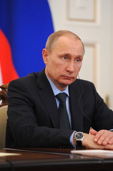 President Vladimir Putin holds Russian-Cypriot talks