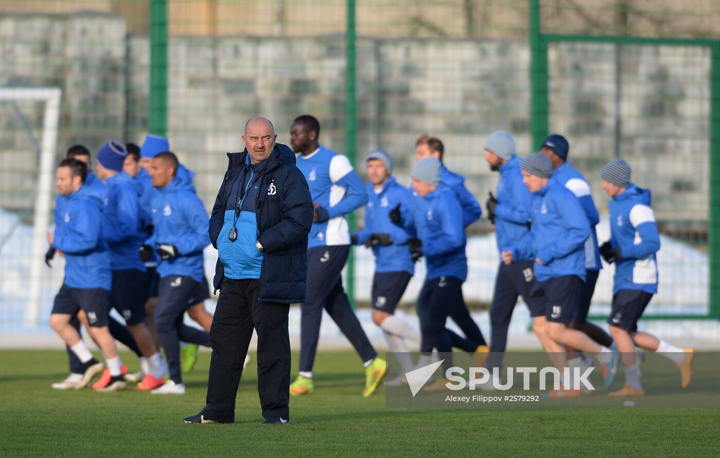 UEFA Europa League. FC Dynamo Moscow holds training session