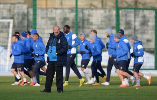 UEFA Europa League. FC Dynamo Moscow holds training session