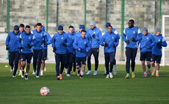 UEFA Europa League. FC Dynamo Moscow holds training session