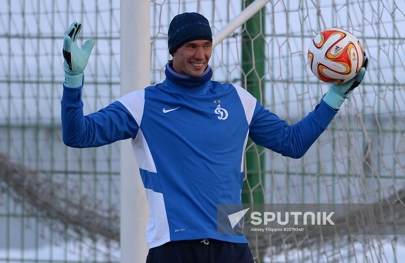 UEFA Europa League. FC Dynamo Moscow holds training session