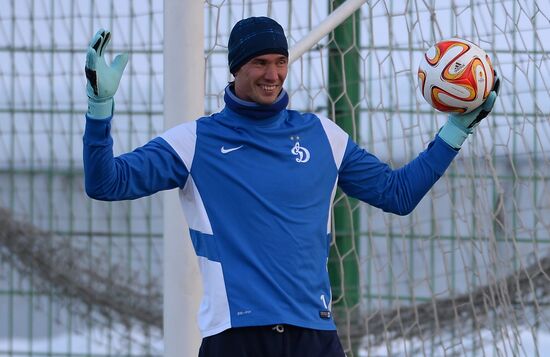 UEFA Europa League. FC Dynamo Moscow holds training session