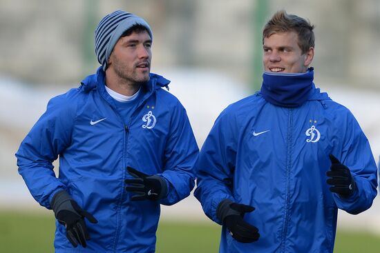 UEFA Europa League. FC Dynamo Moscow holds training session