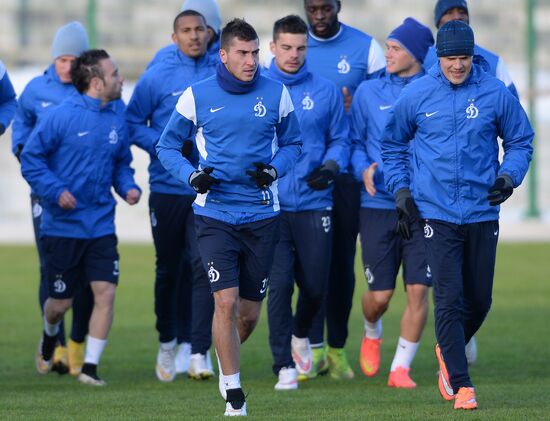 UEFA Europa League. FC Dynamo Moscow holds training session