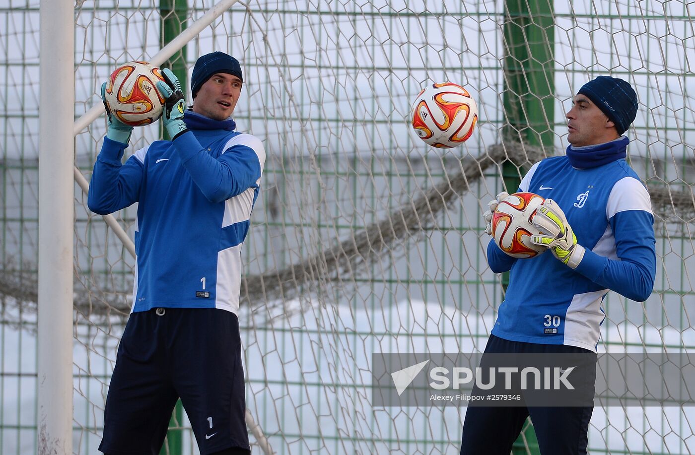 UEFA Europa League. FC Dynamo Moscow holds training session