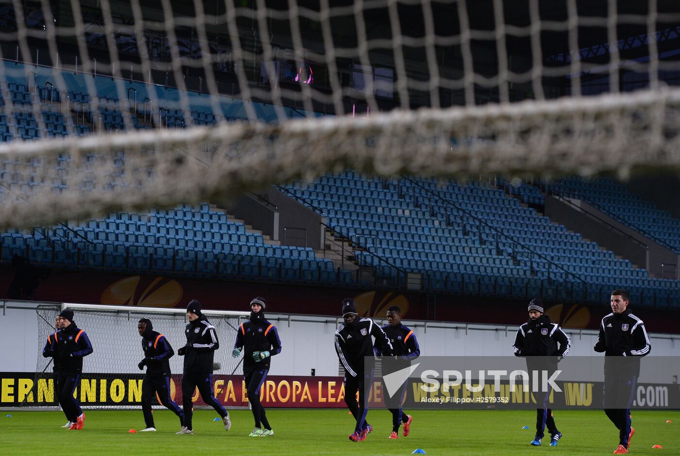 UEFA Europa League. FC Anderlecht holds training session
