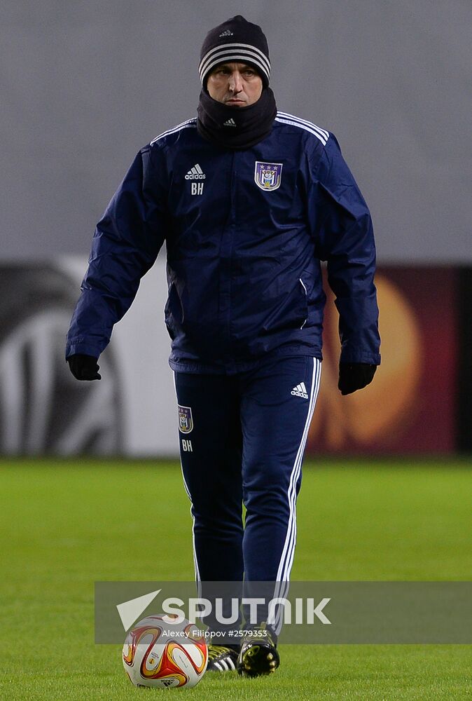UEFA Europa League. FC Anderlecht holds training session