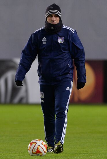 UEFA Europa League. FC Anderlecht holds training session