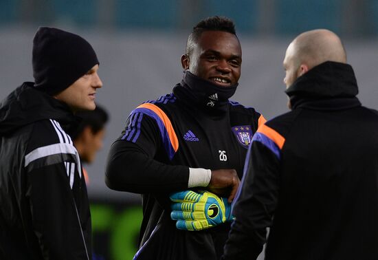 UEFA Europa League. FC Anderlecht holds training session