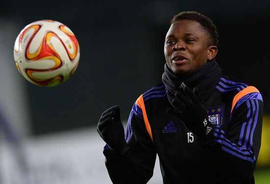 UEFA Europa League. FC Anderlecht holds training session