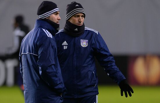 UEFA Europa League. FC Anderlecht holds training session