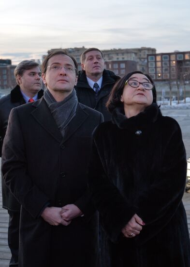 Multimedia exhibition of 20th century art on museum facades opens in Tretyakov Gallery